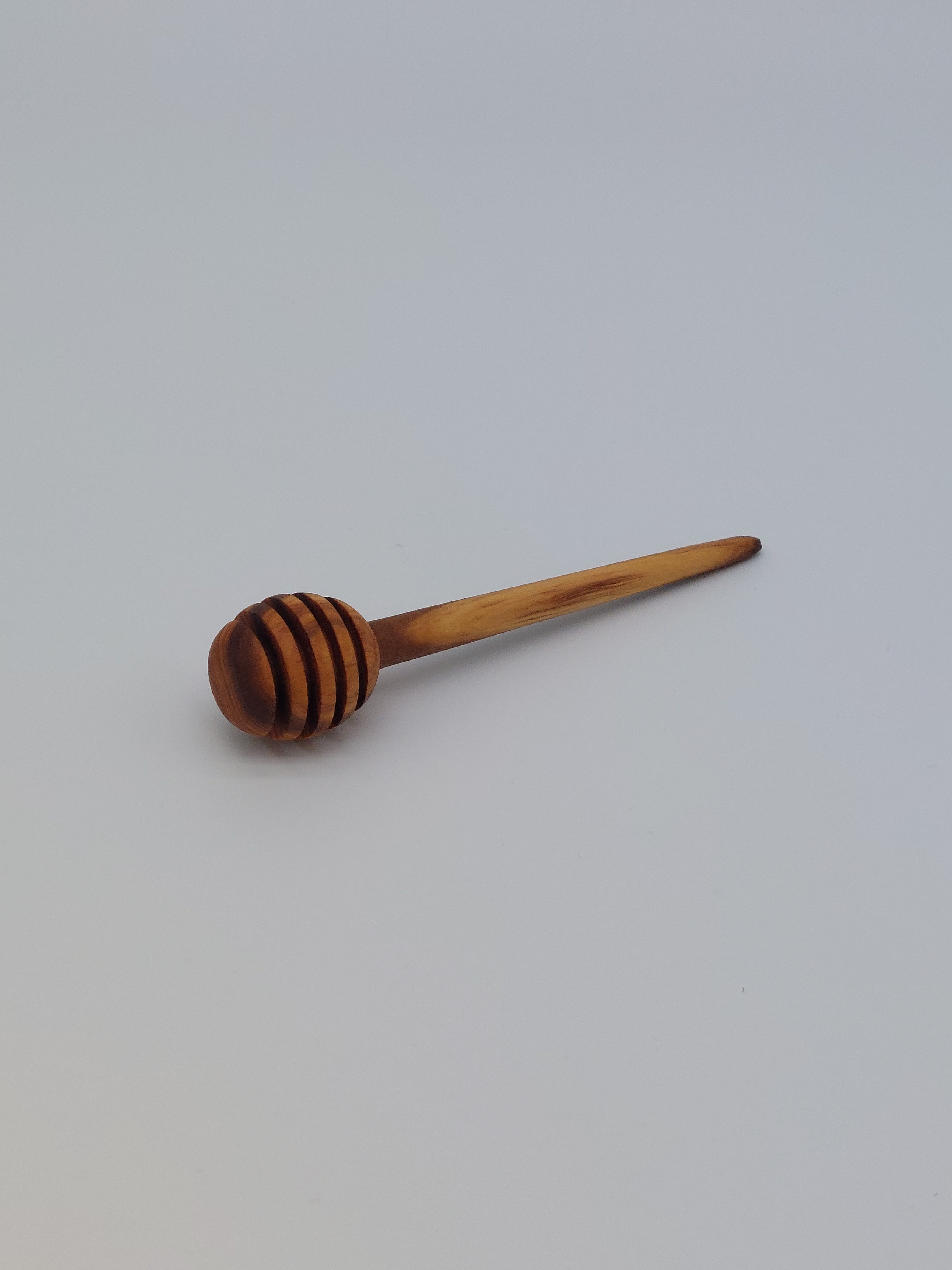 Olivenholz Honiglöffel handgefertigt mit spitzem Stiel  (15 cm)