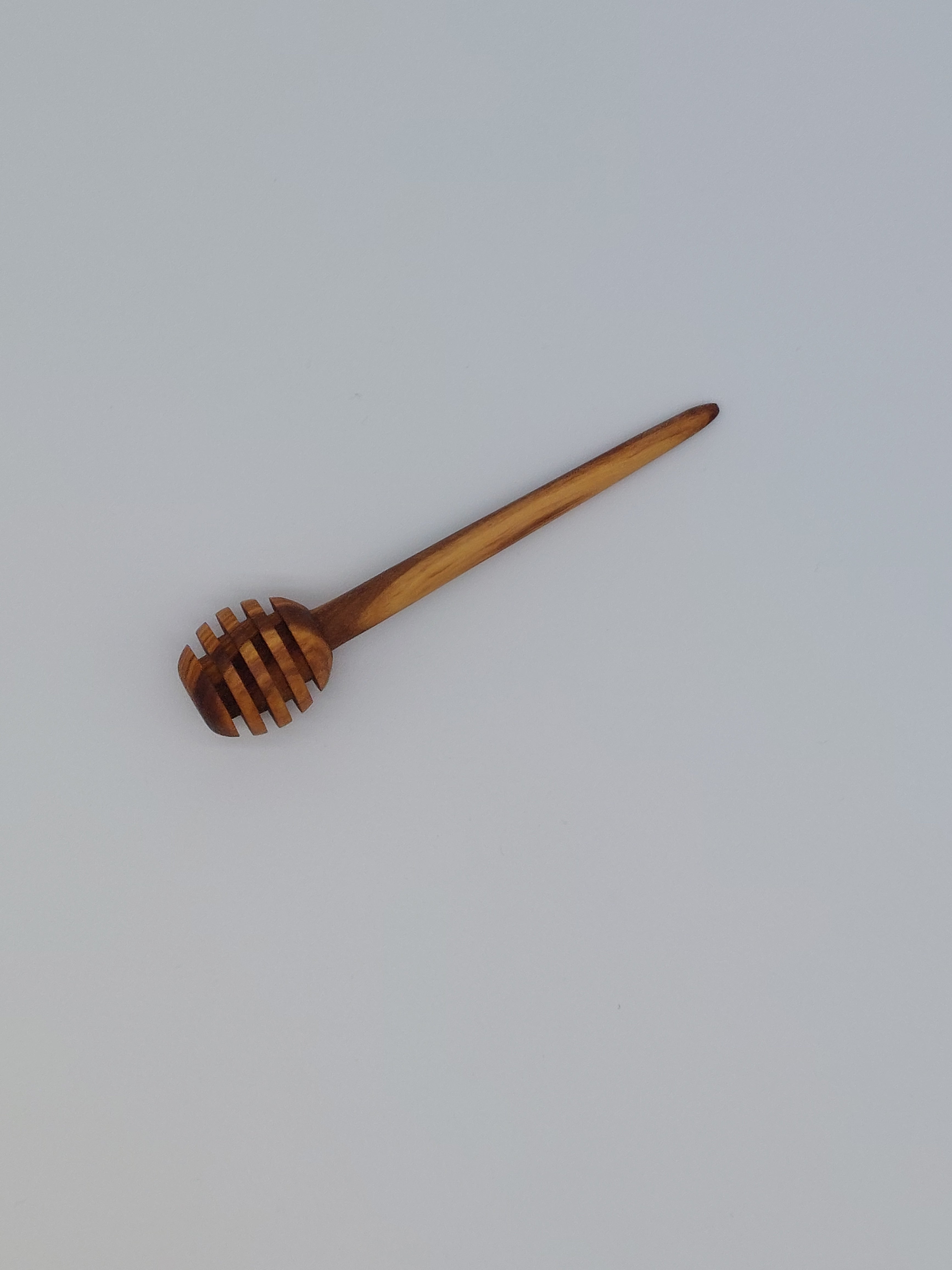 Olivenholz Honiglöffel handgefertigt mit spitzem Stiel  (15 cm)