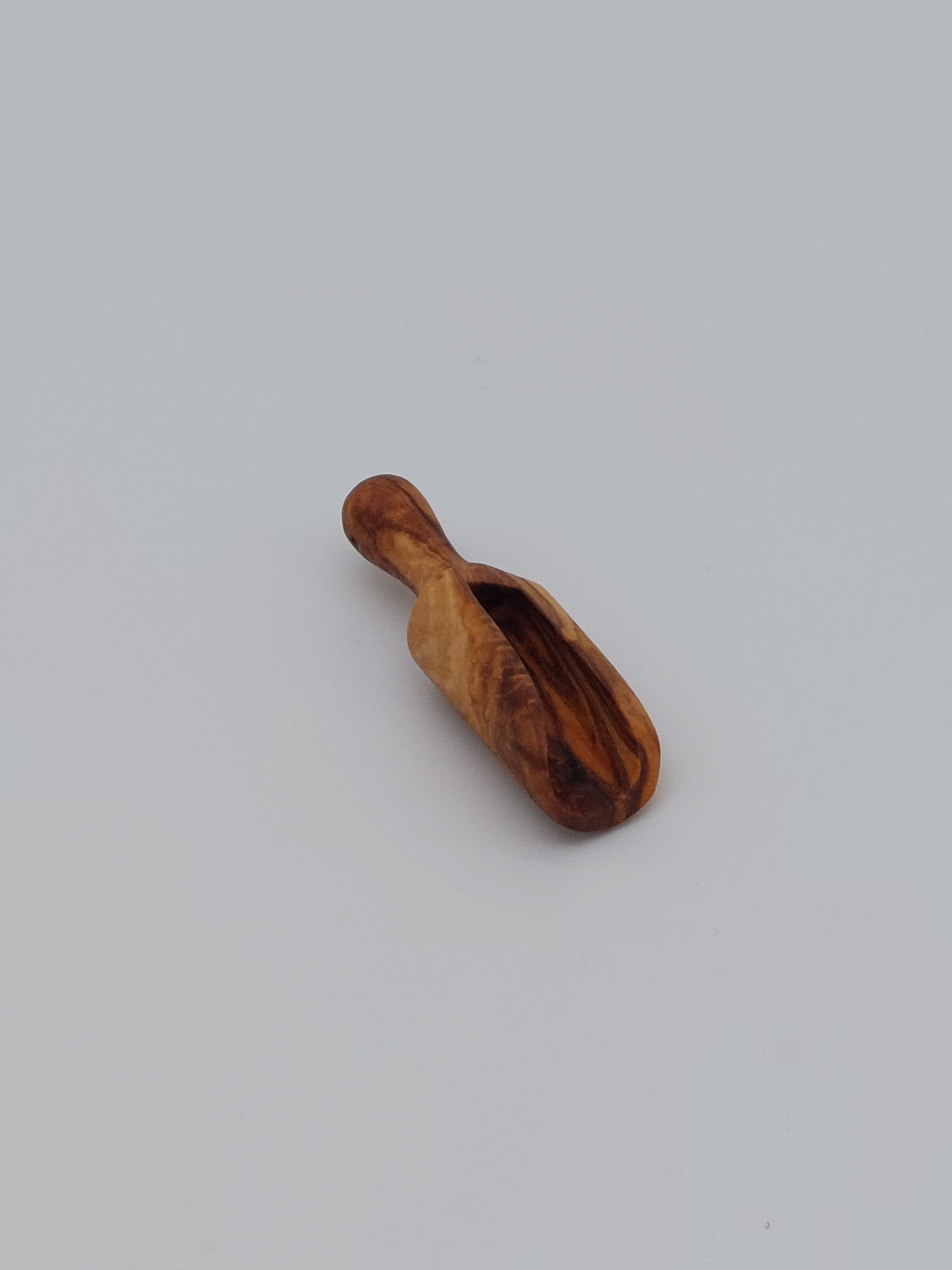 Olivenholz Gewürzschaufel handgefertigt (6 cm)