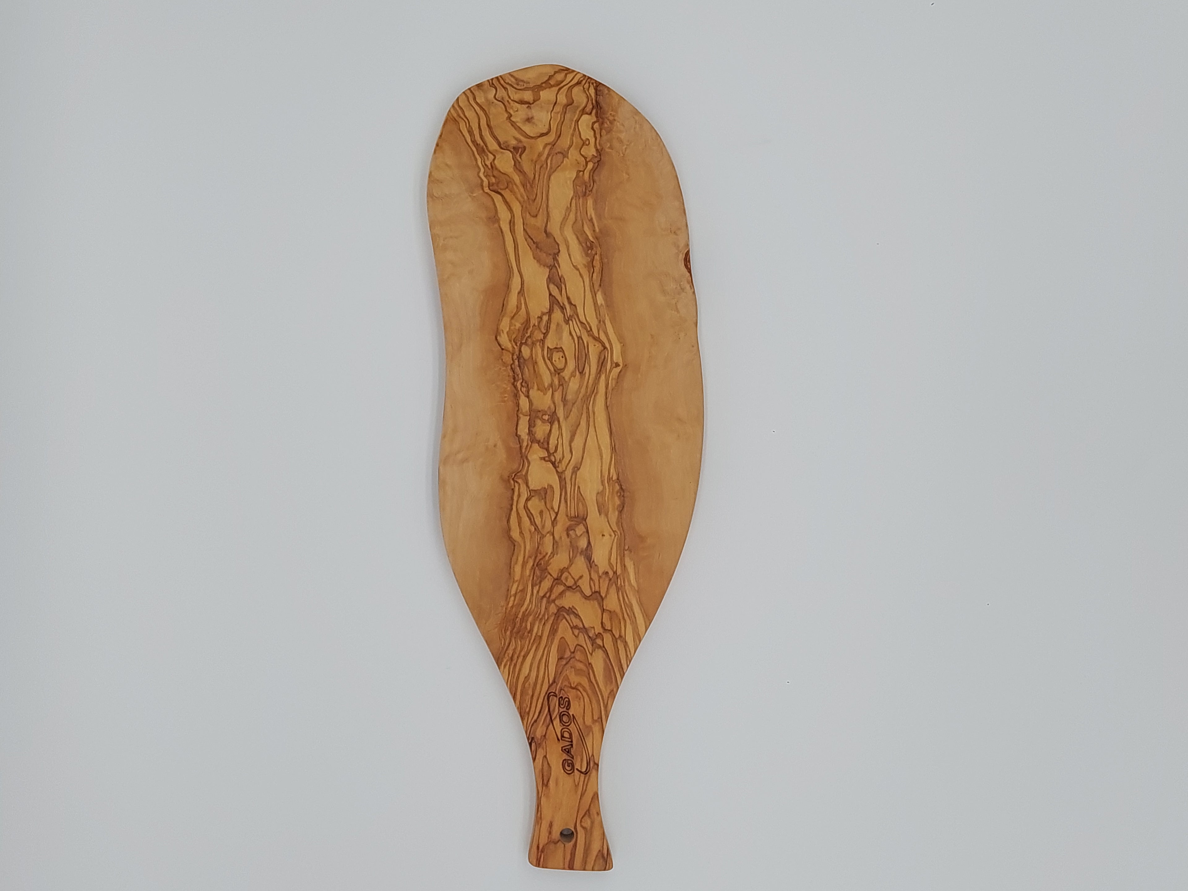 Handgemachtes Olivenholz Servierbrett  – Rustikaler Genuss mit Griff (40 x 13 cm )