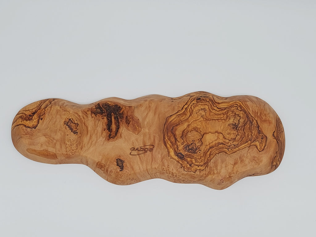 Olivenholz Antipasti-Schale 5-geteilt handgefertigt (47 x 16 cm)