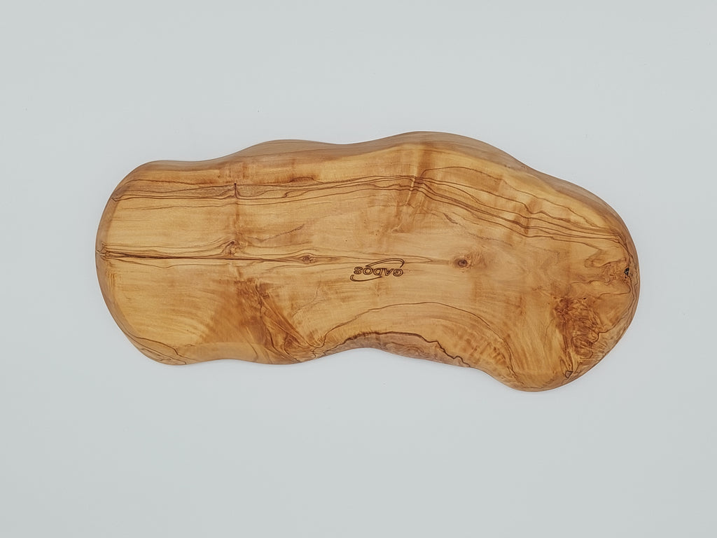 Olivenholz Antipasti-Schale 6-geteilt handgefertigt (42 x 18 cm)