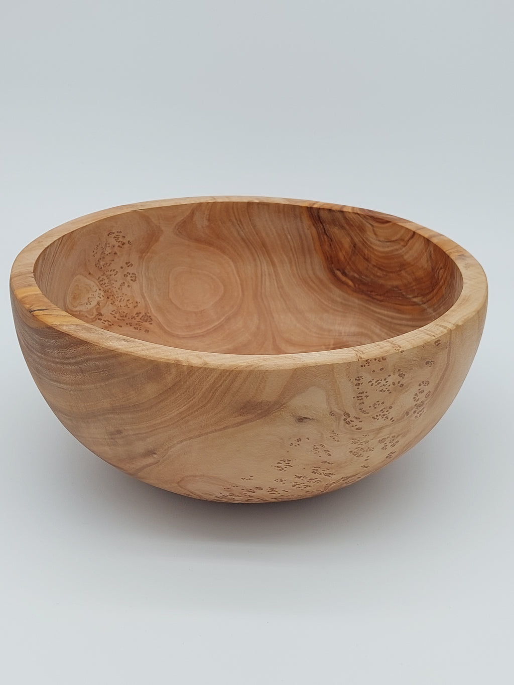 Olivenholz Salatschale handgefertigt (Ø 26 cm)