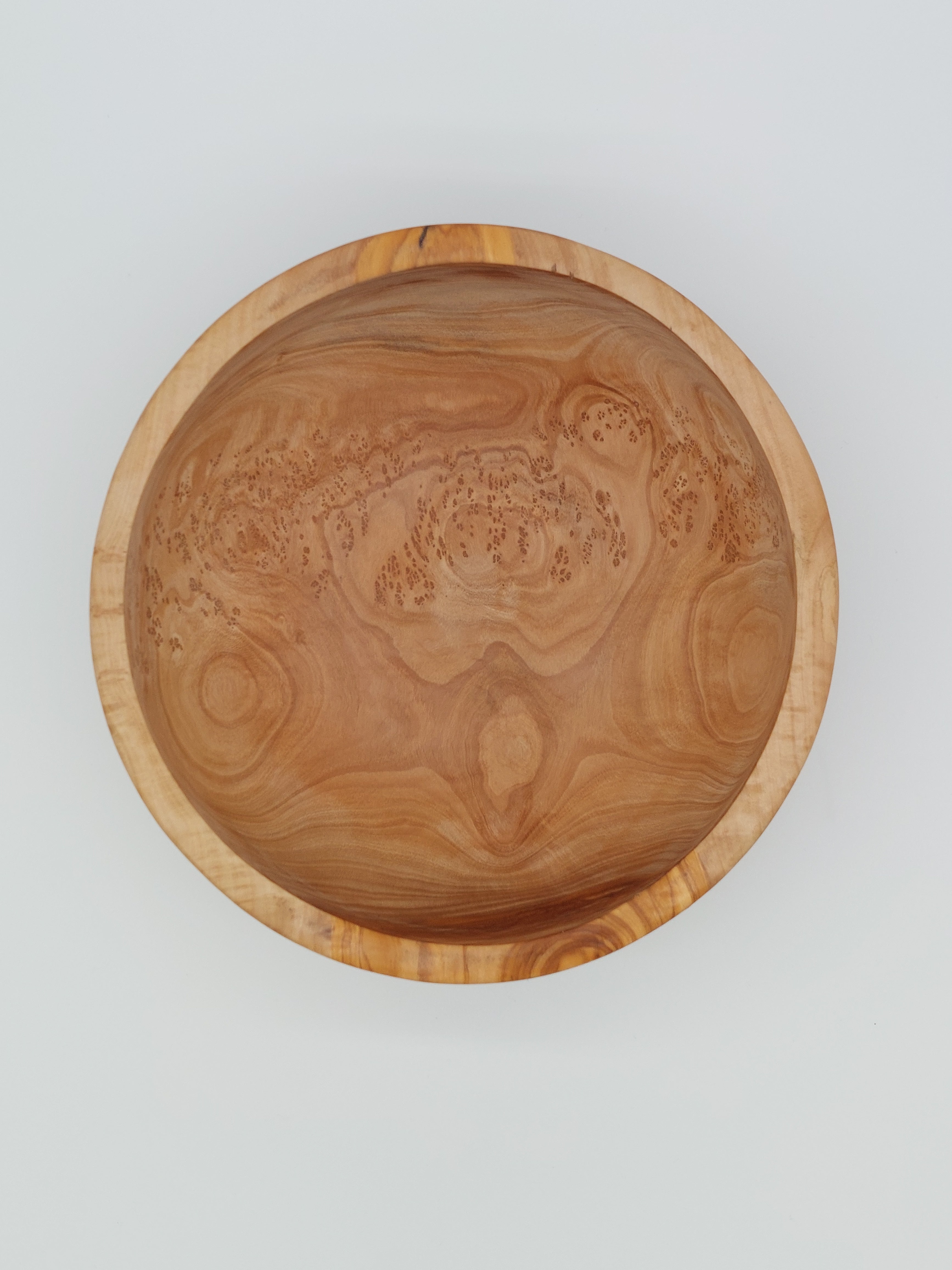 Olivenholz Salatschale handgefertigt (Ø 26 cm)