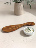 Olivenholz Tortenmesser & Spatel handgefertigt (25 cm)