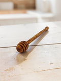 Olivenholz Honiglöffel handgefertigt mit rundem Stiel (15 cm)